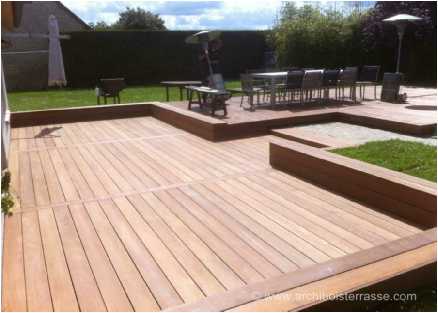 Terrasse en bois réalisée en 2012 à Pacy-sur-Eure (27) Normandie Terrasse bois Pacy sur Eure