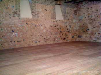 plancher de cave en bois