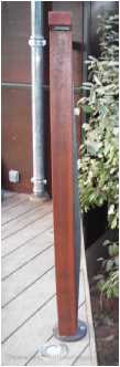 Rambarde bois et inox - mise en place des protections rambarde bois et inox