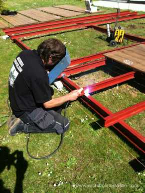 soudure IPN poutre en metal solidite