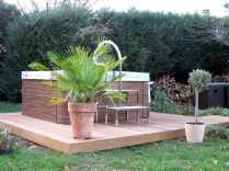 spa exterieur apres pose entourage bois