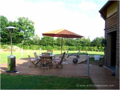 terrasse bois au sol oise