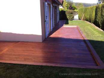 terrasse bois autour de maison 76