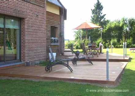 terrasse bois de plain-pied