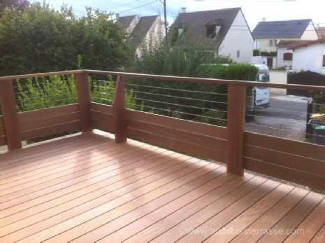 terrasse bois hauteur sur pilotis