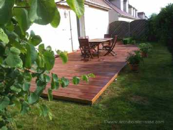 terrasse bois niveau sol 78