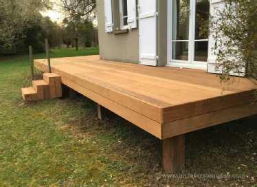 terrasse pilotis basse marches amovibles