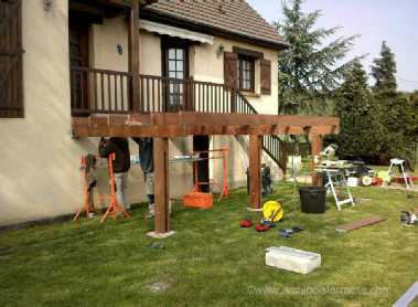 construction de terrasse sur pilotis seine-maritime