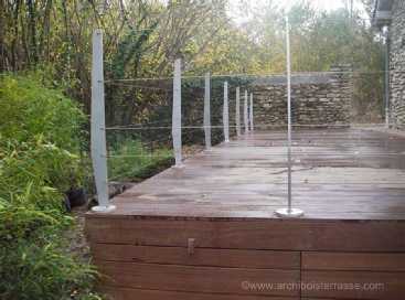 terrasse pilotis protections inox