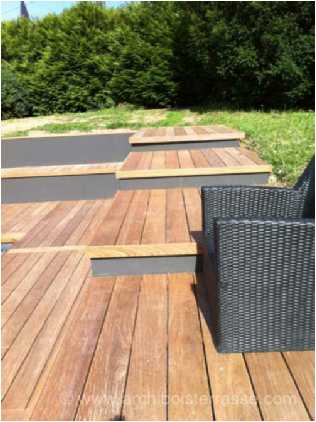 terrasse de piscine en gradins