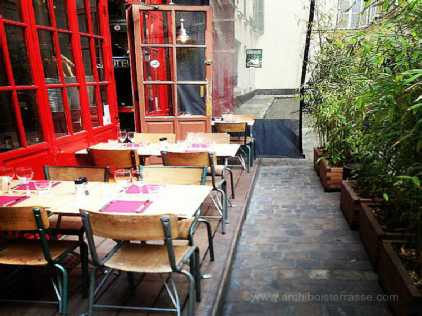 terrasse restaurant amovible pour servitude de passage