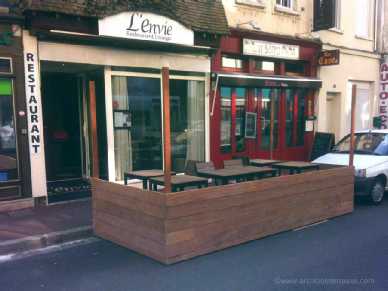 terrasse de restaurant envie vernon