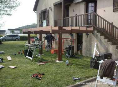 terrasse sur pilotis bois le montage