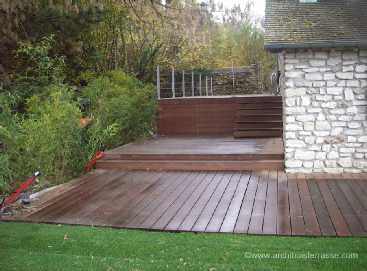 terrasse sur pilotis 3 paliers