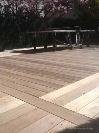 terrasse en bois couverture et securite sur la piscine