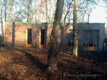 cottage bois avec terrasse