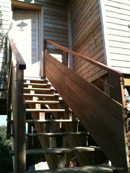 escalier et main courante bois