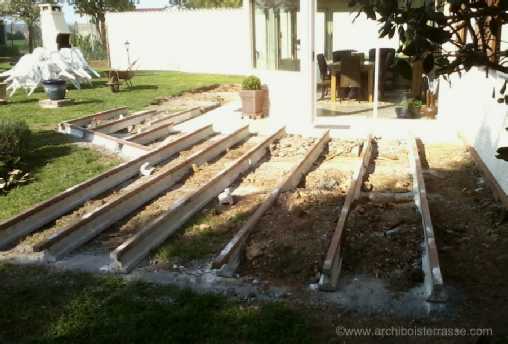 pose poutrelle beton sur fondation