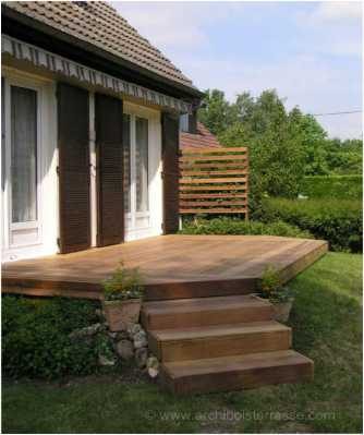 Terrasse en bois de maison individuelle Evreux 27