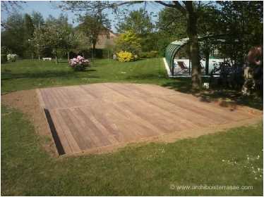 terrasse en bois de plain pied polyvalente Gasny Eure
